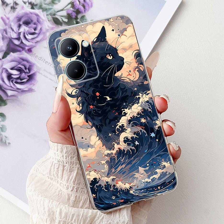 For Realme C33 2023 Case RMX3627 Colorful Flowers Painted Cover Soft Silicone Case For Realme C31 C 33 RealmeC31 RealmeC33 Shell