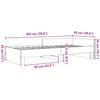 Bed Frame Gray Sonoma 90x200 cm Particleboard