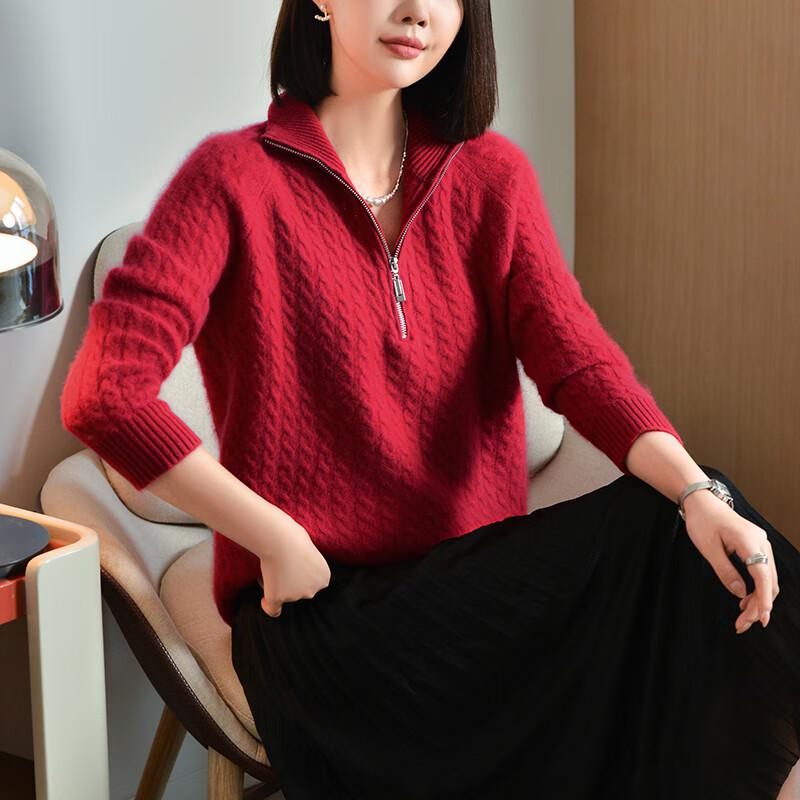 VanZhen Women's 100% Wool Thick Turtleneck Sweater