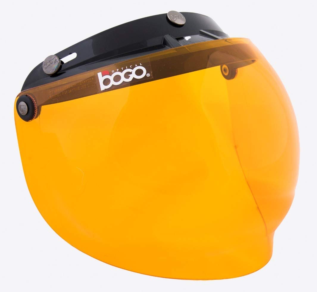 

BOGO Helmet Shield Bubble Shield Opening and Closing Type with Base Orange Free Size Flip-up BG09-B21 оранжевый