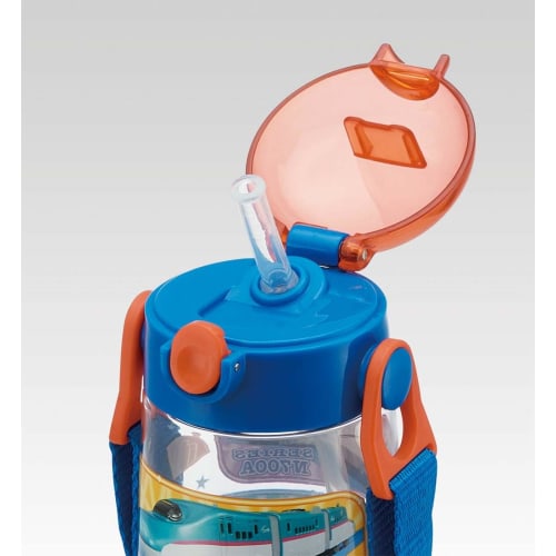 Skater Children's Water Bottle with Straw Clear Bottle Plarail 20 480ml Boys PDSH5