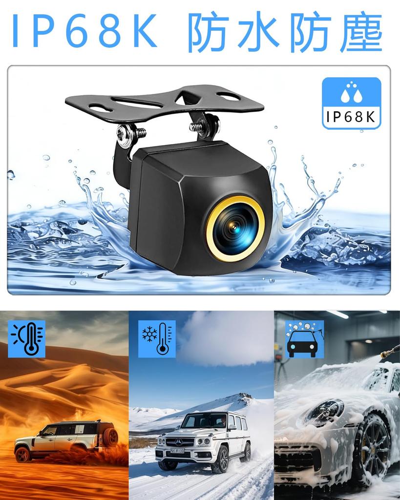Car Backup Camera [2026 Industry First! 4 Signal Mode Switching, 1080P 12-24V Support] 170° Ultra-Wide Angle, 3 Megapixels, AHD/CVBS Compatible, Night