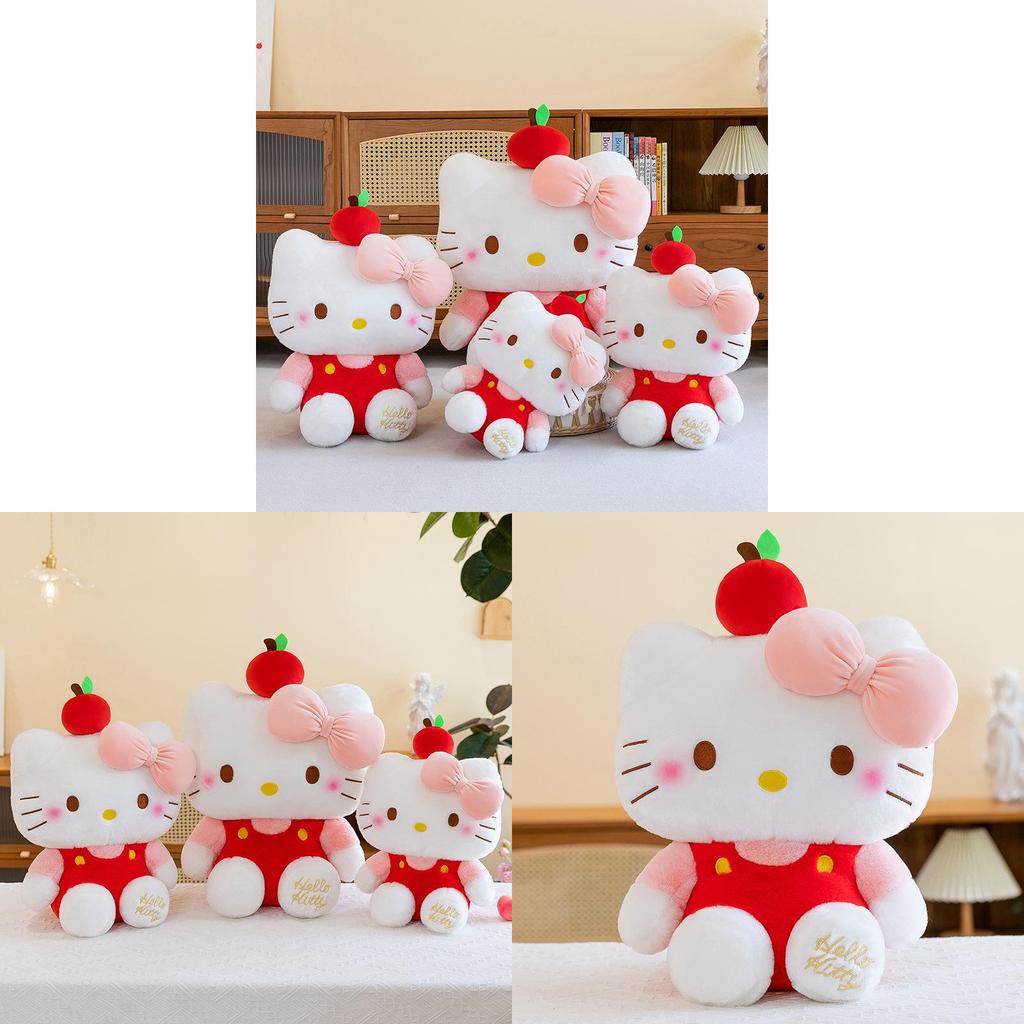 Apple Kt Cat Plush Toy Large Cartoon Stuffed Animal For Kids Girls Gift