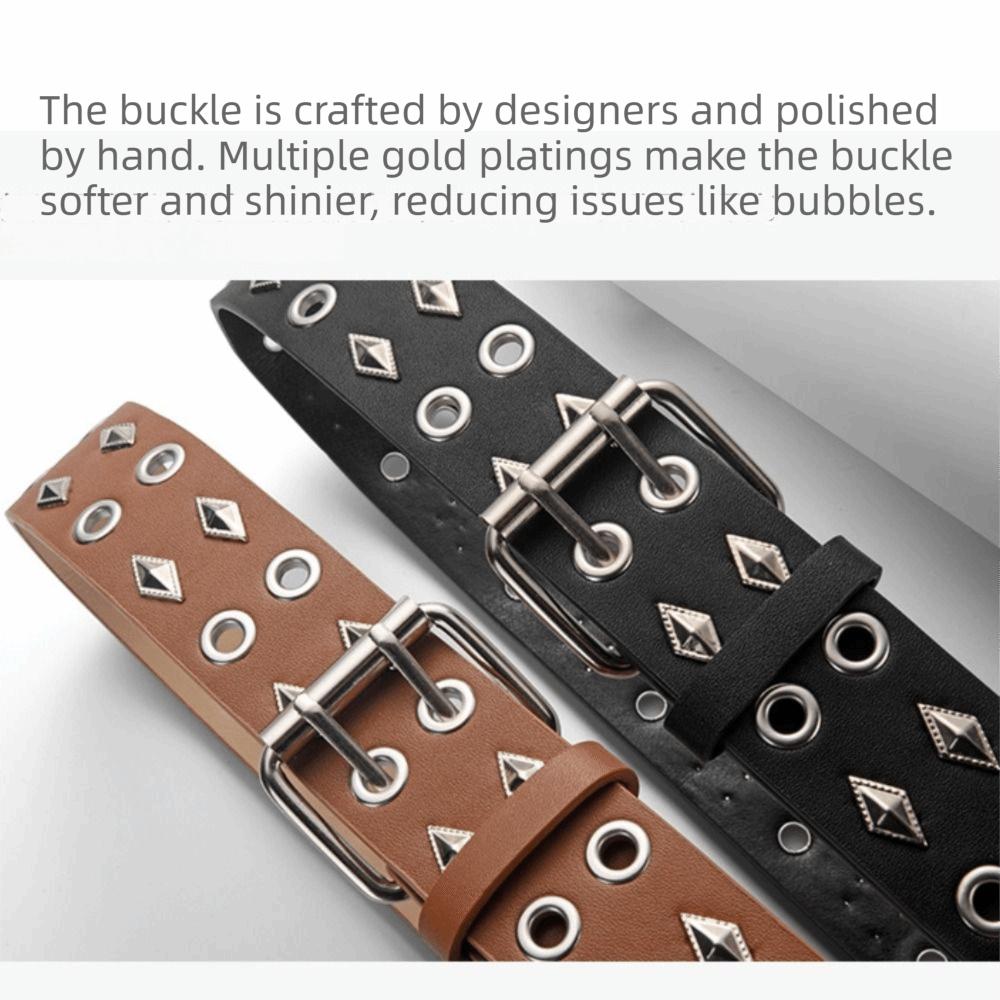 Retro Business Waist Belt Luxury Design Punk Waistband Rivet Belt  Paired with Skirts Jeans