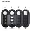 2/3 butoane Rabatabil Rabatabil pentru telecomandă Carcasă Husă Shell Cover Fobs pentru FIAT 500 Panda Punto Bravo Alarma Auto fără cheie SIP22 Lamă