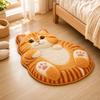 Cat-Shaped Cartoon Cat Rug Non-Slip Backing Entrance Door Mat Cute Bedside Rug  Living Room Decor