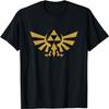 The Legend of Zelda Hyrule Gold Dreifarbiges Schild T-Shirt