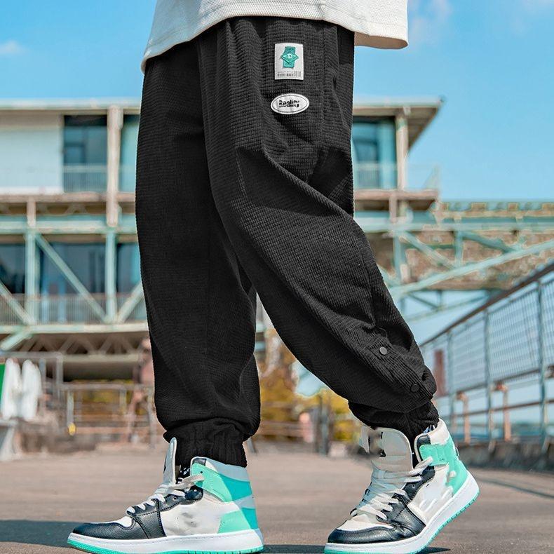 Spring and Autumn  Plus Size Men's Pants Loose-fitting Pants To Increase The Tide of Sports and Leisure Trousers