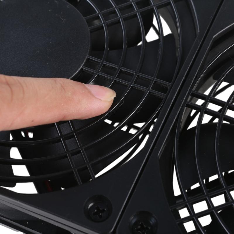 Three 120mm 5V USB Powered PC Router Fans 1 Speed 1400rpm High Airflow Cooling Fan for Router Modem Receiver