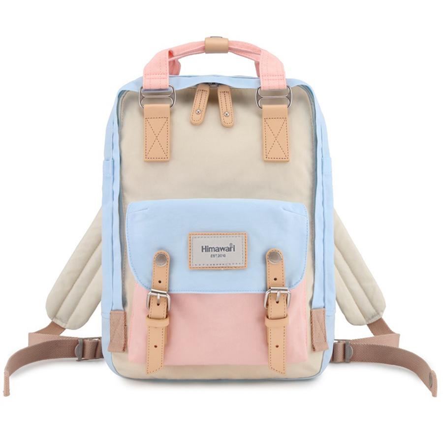 Zaino pastello da donna per laptop 14'' con tasche - Himawari
