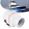 4in 270CFM Bilge Air Blower InLine Marine DC Electric Fan Boat Accessory 12V White