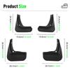 4PCS Car Mud Flaps Splash Guards Mudguards Car Mud Flaps Compatible with Buick LaCrosse 2010 2011 2012 2013 2014 2015 2016