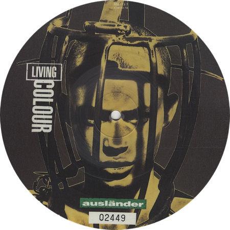

7inch Record LIVING COLOUR - Ausländer 6591737 Epic 1993 UK Rock Used