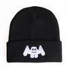 New Hip-Hop Ski Hat with Smiley Face and Marshmallow Embroidery Knit Hat Marshmello Woolen Beanie Hat