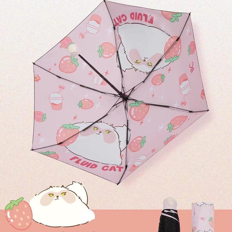 VVC Capsule Lucky Cat UV Protection Folding Umbrella