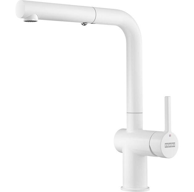 Смеситель Franke Tap Active L Pull Out 2 jets белый mat 1150653383