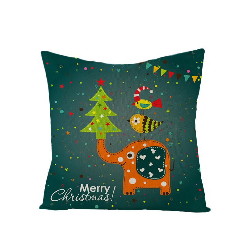 Christmas Single Pillowcase Car Sofa Cushion Cover Home Decor Pillowcase