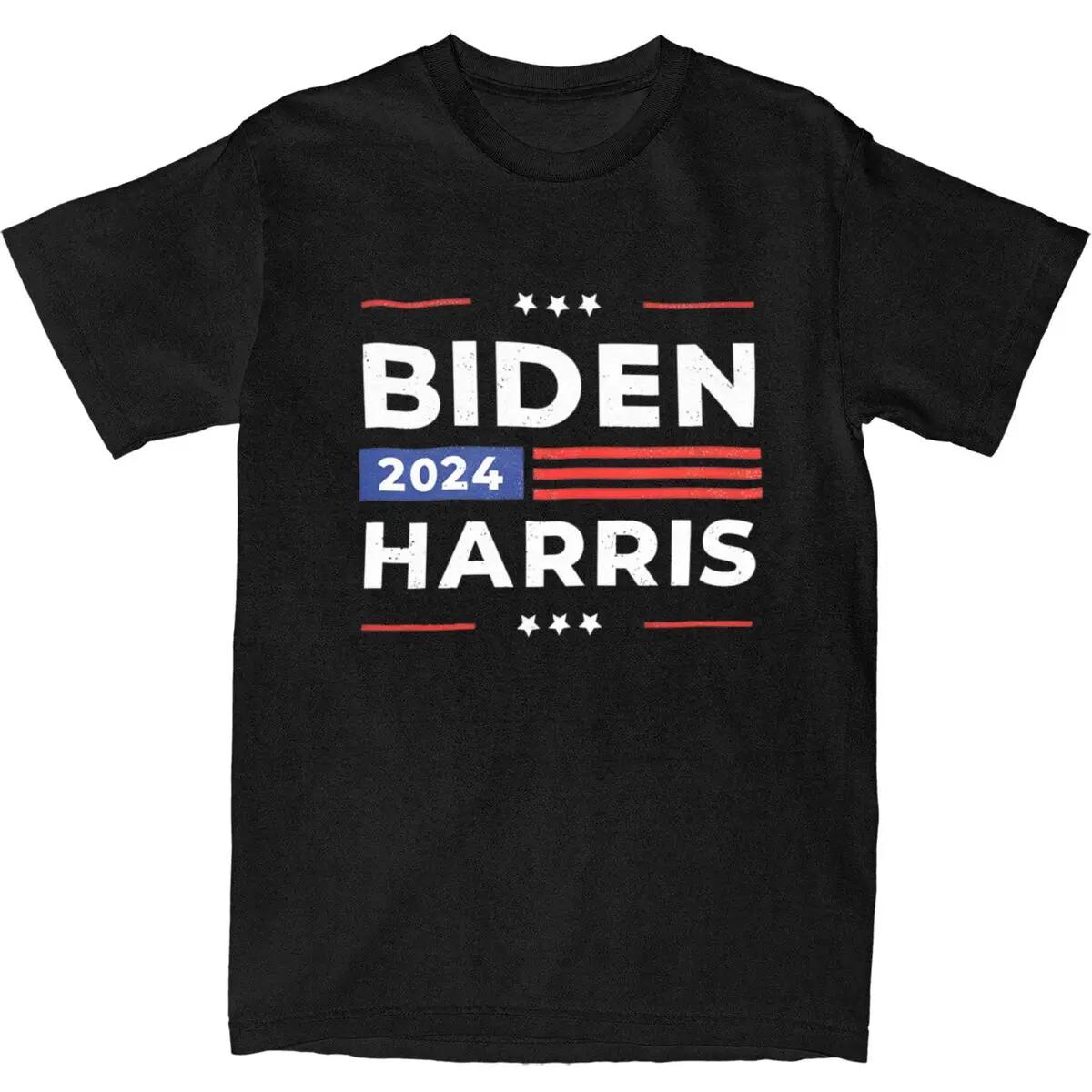 Men T Shirt Biden Harris 2024 President American Flag T S... L