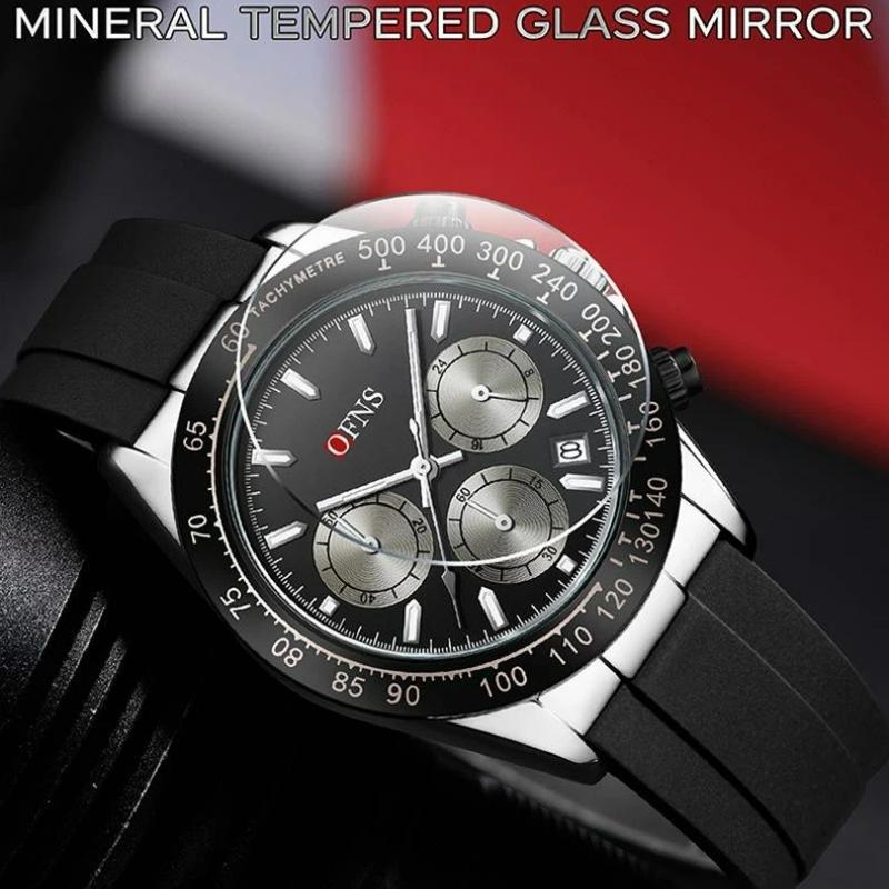 Fashion Men's Quartz Watch Three Eye Six Needle Chronograph Waterproof Night Light Fashion Men's Quartz Watch