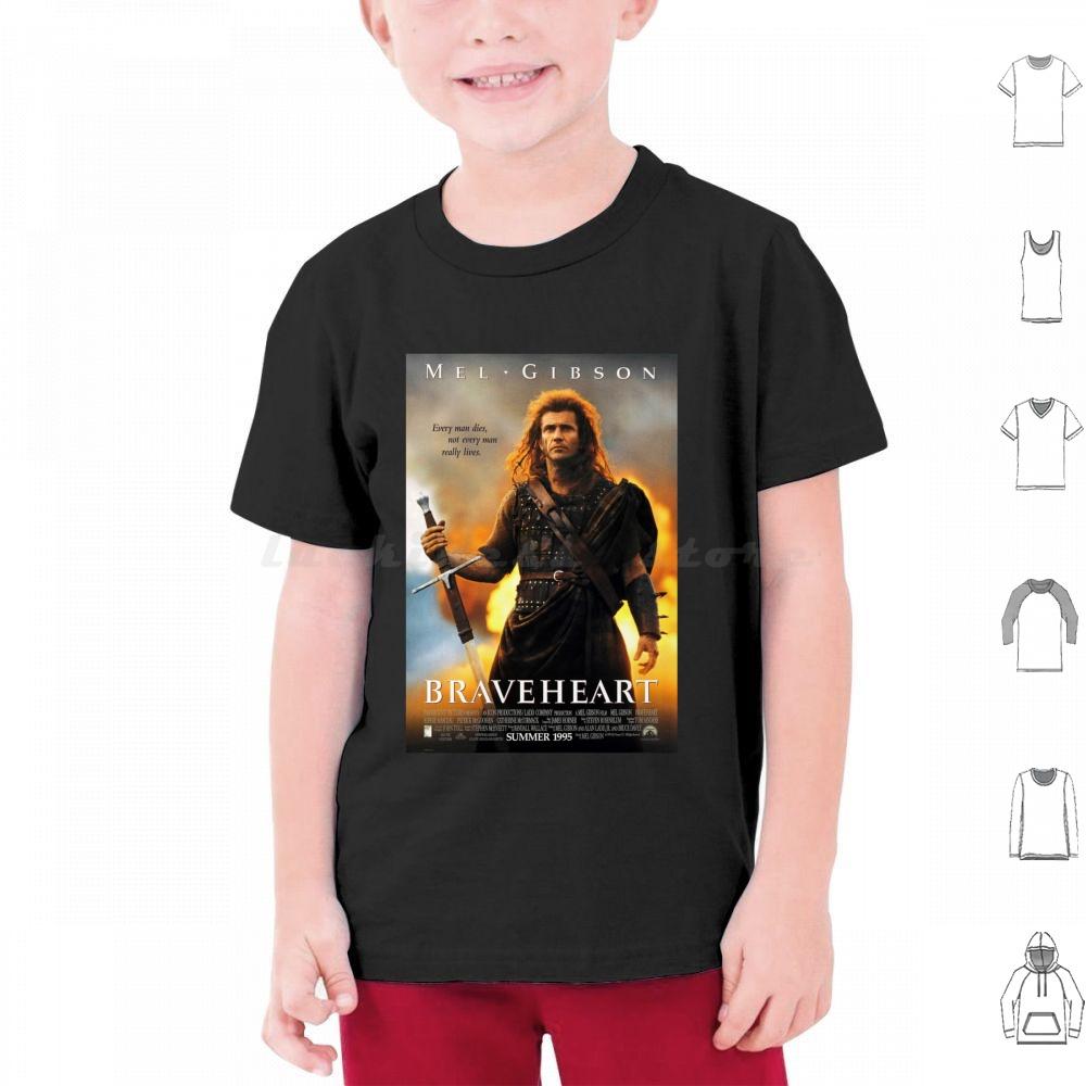 T-shirt Braveheart Cotone Uomo Donna Stampa DIY Wallace Braveheart Mel Scozia Altopiani William Wallace Ogni Uomo Muore