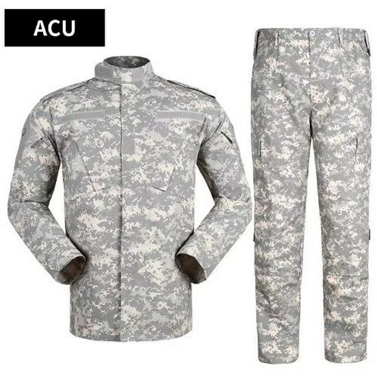 Men's Wear-Resistant Black Camouflage Tactical Suit for Spring/Autumn