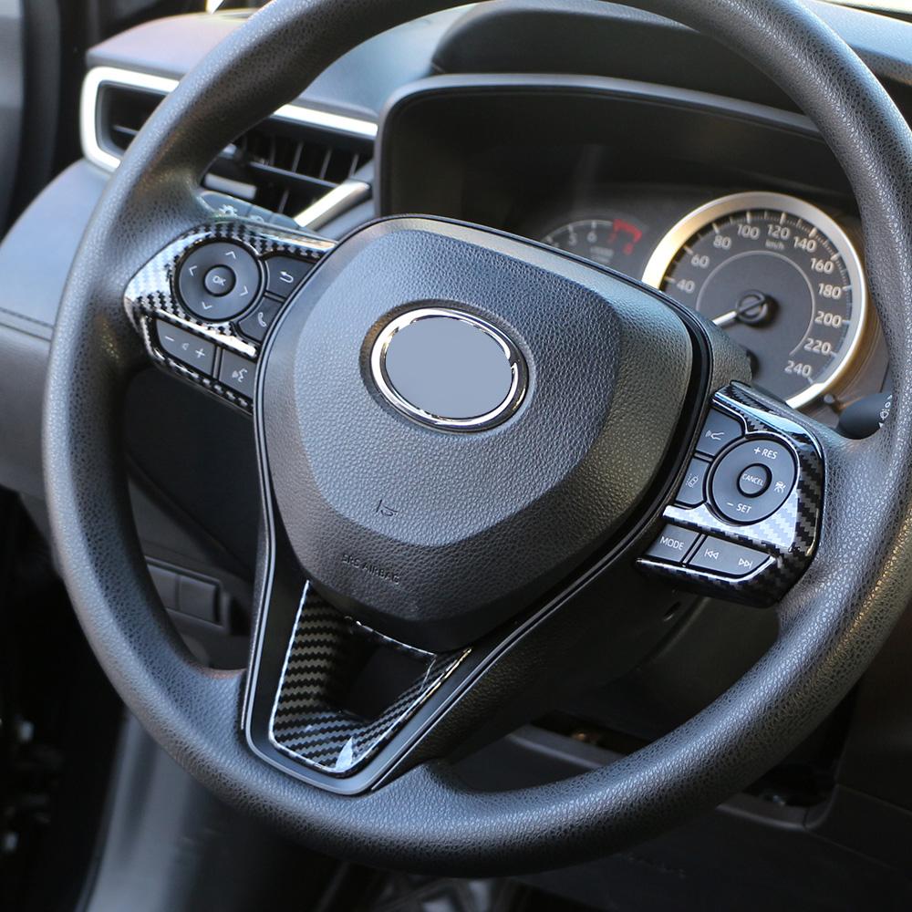 For Toyota RAV4 XA50 2019-2025 Corolla E210 2018-2024 Corolla Cross 2019-2025 Steering Wheel Panel Trim Decoration Cover Sticker