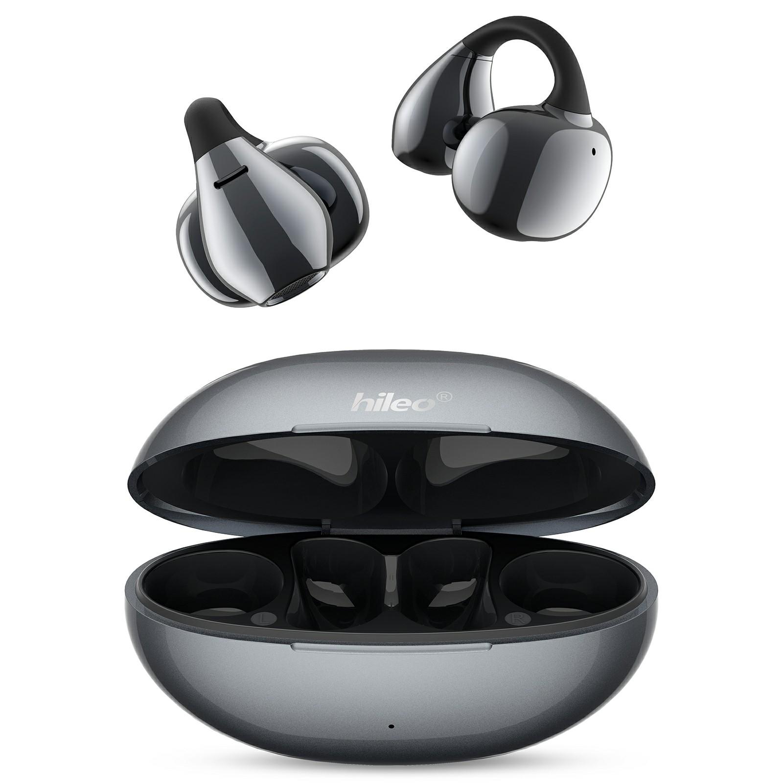 

HILEO hi86 ENC Noise Reduction Stereo Wireless Earphones Clip-On Bluetooth-compatible Earbuds Grey