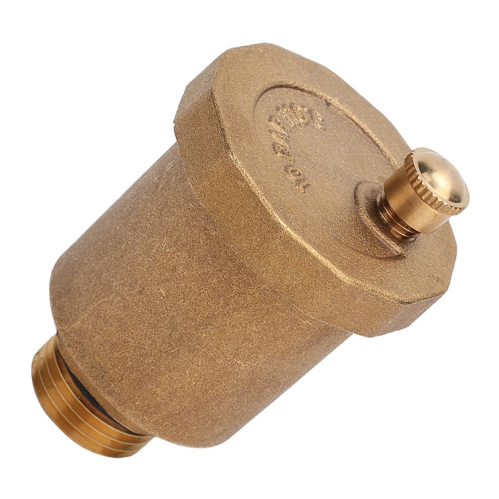 Brass Automatic One Way Air Vent Valve G1 2 Male Thread Air Vent Exhaust Valve