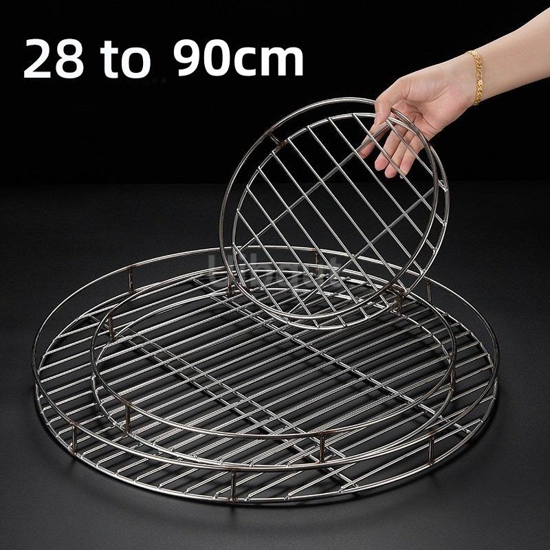 Extra Thick Meat Press Floating Meat Dedicated Rack Smoked Meat Rack Round Stainless Steel Steaming Rack Anti Burn Steamer Liner