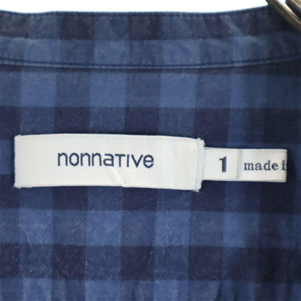 nonnative made in Japan Five-quarter sleeve Band color Check shirt 1 Men's Used