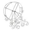 Ferris Wheel Cupcakes Stands Cupcakes Holders Rack 8 Cups Dessert Serving Tray Wedding Party Furnishing Accessories