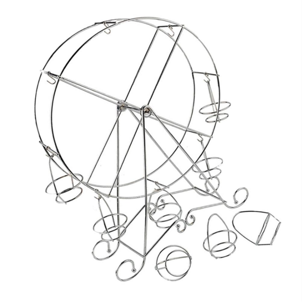 Ferris Wheel Cupcakes Stands Cupcakes Holders Rack 8 Cups Dessert Serving Tray Wedding Party Furnishing Accessories