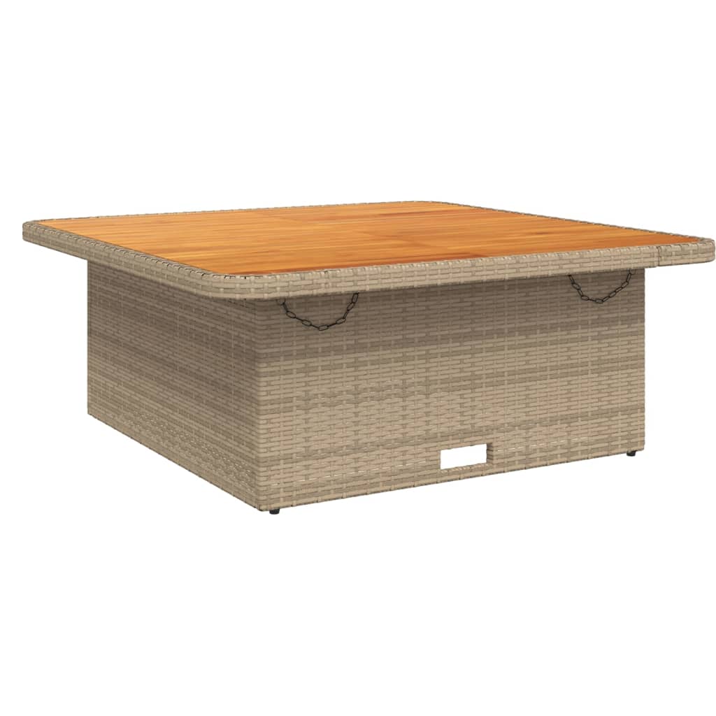 Vidaxl 4-Cz. Gartenmöbel-Set mit Kissen, Beige, Polyrattan