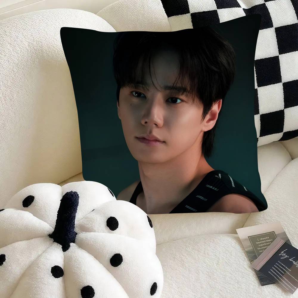 Kpop Hot Singer Lee JJun Young Pillow Case Fashion Square Pillowcase Bedroom Sofa Room Ins Decoration Leisure