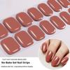 Europäischer und Amerikanischer Stil Einfarbige Nagelsticker UV-freie Gel-Nagelfolien Kein Backen Gel-Nagelsticker
