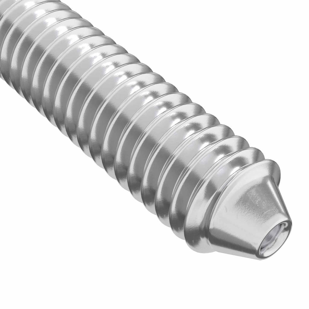 Furniture Screws 2 Pcs Silver M6 X 120 Mm Steel