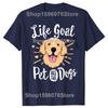 Life Goal Pet All The Dogs T Shirt Golden Lover Dog Retriever Dad Puppy Vintage Cotton Short Sleeve Oversized Tshirt Tops