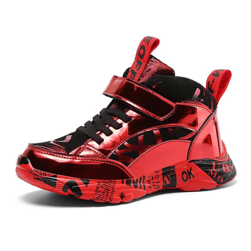 

Зимові дитячі кросівки для хлопчиків Нековзке водонепроникне повсякденне взуття Теплі та бавовняні кросівки Модне підліткове спортивне взуття для трекінгу 28