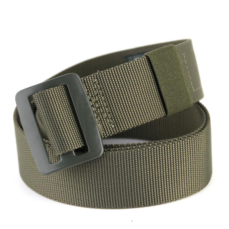 Knitted Nylon Camouflage Tactical Belt with Alloy Buckle