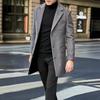 Men's Autumn/Winter Single-Breasted Woolen Trench Coat