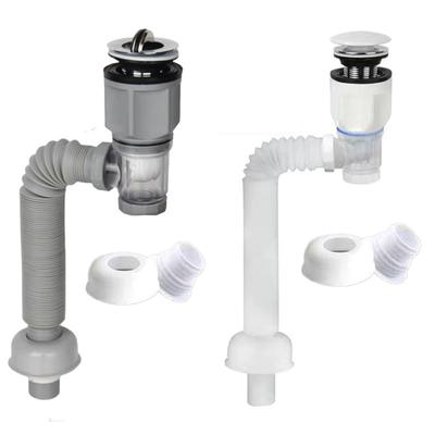 Bathroom Basin Drain Pipe Flexible Plastic Drain Hose Kitchen Sink Drain Pipe Retractable Sewer Drainage Washbasin Drainage Pipe