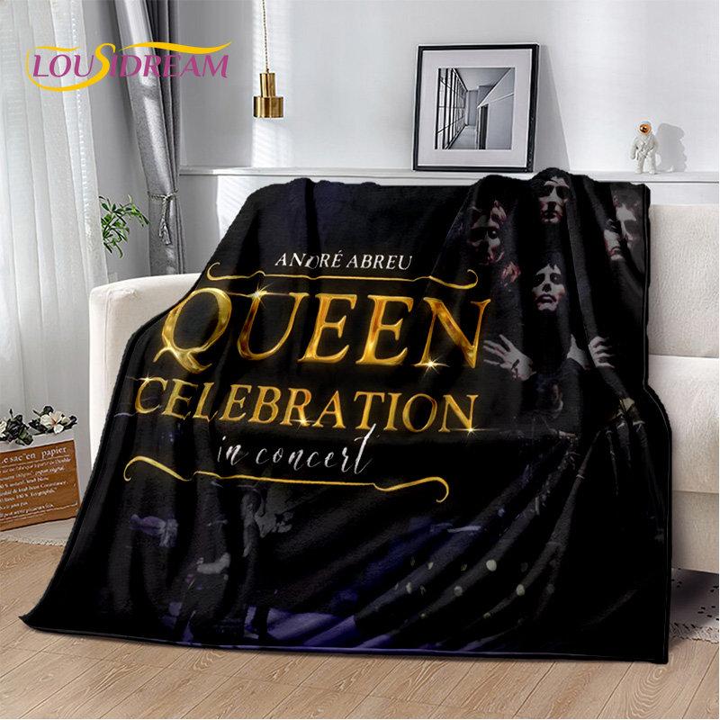 Freddie Mercury Queen-Rock-Band Soft Plush Blanket,Flannel Blanket Throw Blanket for Living Room Bedroom Bed Sofa Picnic Cover