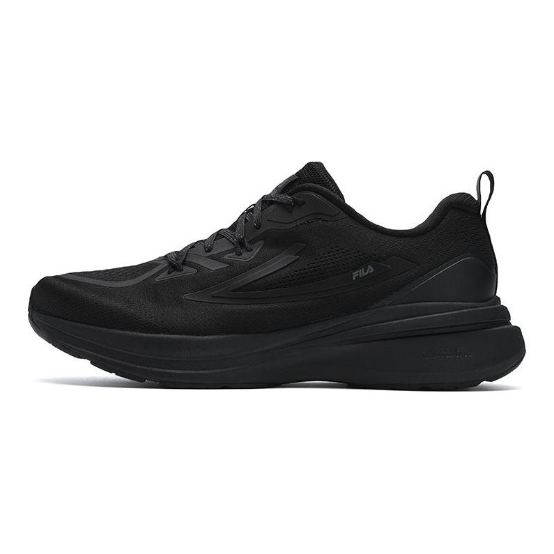 FILA NUVOLE 1+ PU, Mesh Breathable And Lightweight Low top Running Shoes Men's Galloping Horse Black A12M521131FBC