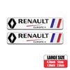 1/2Pcs Car Body Rear Trunk Aluminum Badge Stickers For Renault Kwid Clio Megane DACIA Fluence Loguna Duster Logan Twingo Scenic EE8