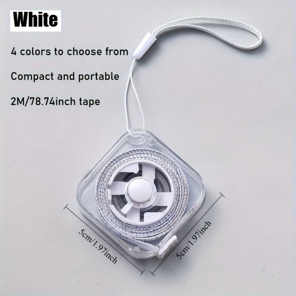 A Cute Soft Tape Measure Of 2 Meters/6 Feet, Featuring A Portable Retractable Locking Mechanism And Clear Centimeter/Inch Markings - Ideal For Sewing