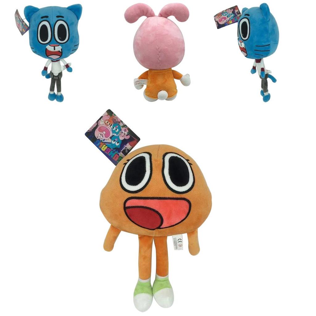 Entzückendes und weiches 25 cm Darwin Plüschtier aus Die erstaunliche Welt von Gumball für Kinder