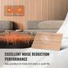 Wood Slat Acoustic Panels 8 PCS 96 X 6 Inch WPC for Modern Wall Ash Wood