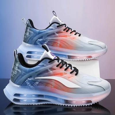 2024 Chaussures Homme Semelle Coussin d'Air Vamp Baskets Respirantes Sneakers Tissu Mesh Absorption des Chocs Chaussures de Sport Basketball Mâle