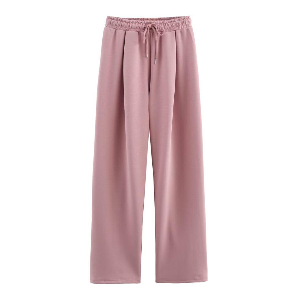 Spring 2025 Women's European & American Style Double-Sided Vest Top with Long Pants