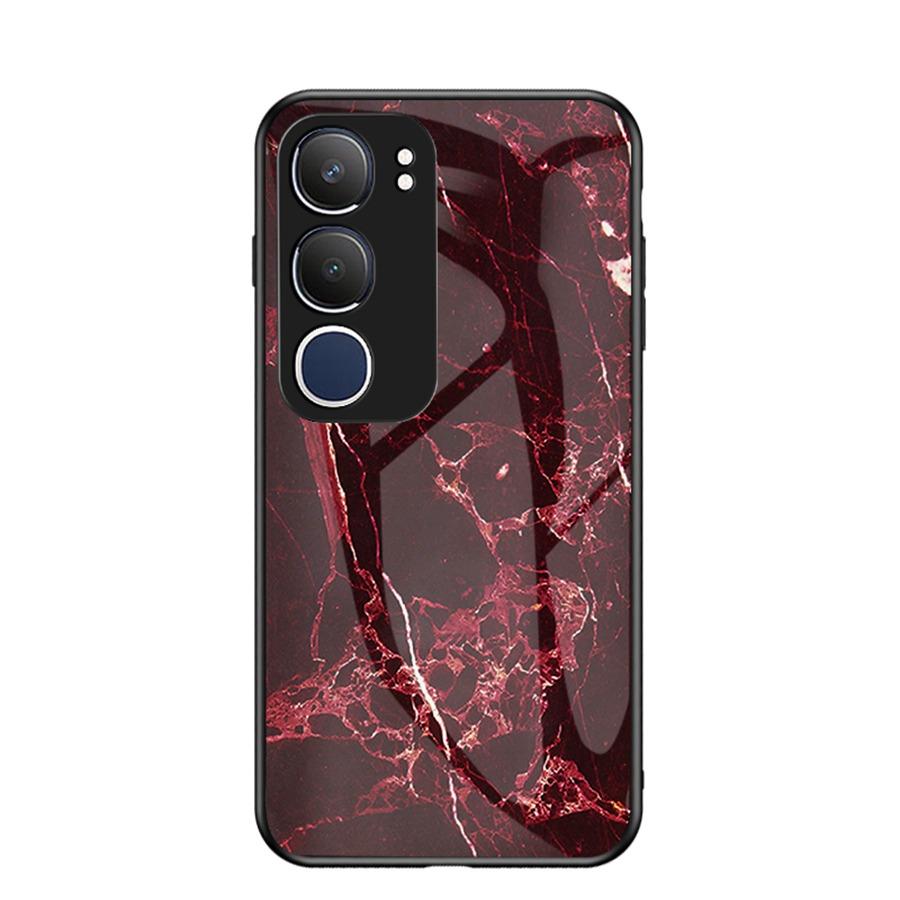 Marbling Tempered Glass Phone Case For Vivo Y72 Y52 5G Y19S Realme 14 6 8 10 Pro Plus 5G 6i C3 C63 C61 C75 C31 OPPO Reno 13 13F A53 A52 A72 A3 Cover
